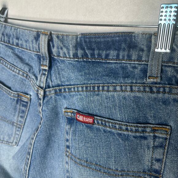 Rare Vintage Polo Jeans Co Reworked Crop Distressed Denim – Sz 4 - Picture 6 of 8